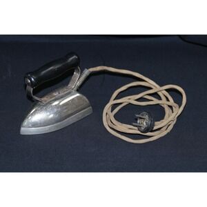 Vintage Dover Mfg Co Boudoir Iron No 22 Antique Electric Travel Iron Cloth Cord